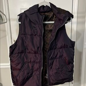 Coach Purple Puffer Vest